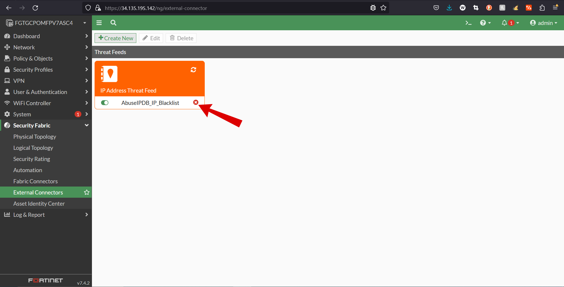 fortigate integration part 5 checking connection